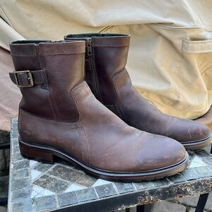 Johnston & Murphy Men’s Leather and shearling boots Size 8.5